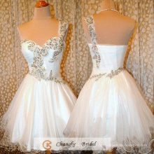 New Arrival Prom Dresses 2016 Fabricantes Princess Gown Beads Organza White Party vestido de cocktail